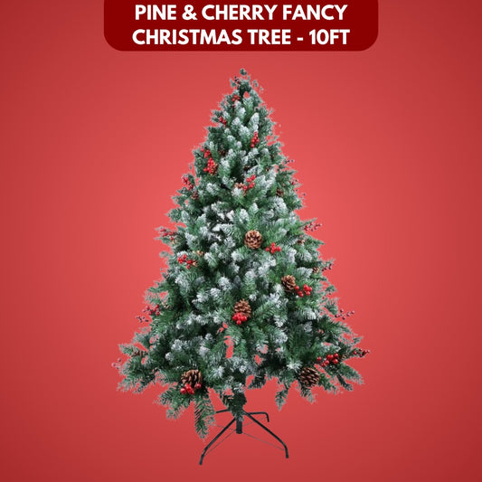 Pine & Cherry Fancy Christmas Tree - 10FT