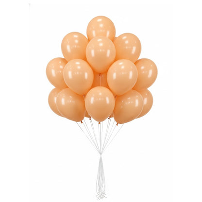 Macaron Pastel Orange Premium Latex Balloons 10" - 20PC