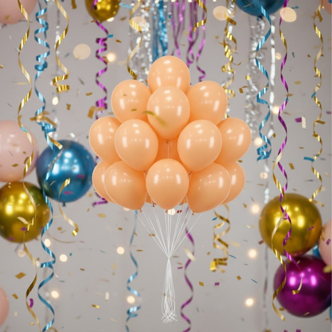 Macaron Pastel Orange Premium Latex Balloons 10" - 20PC