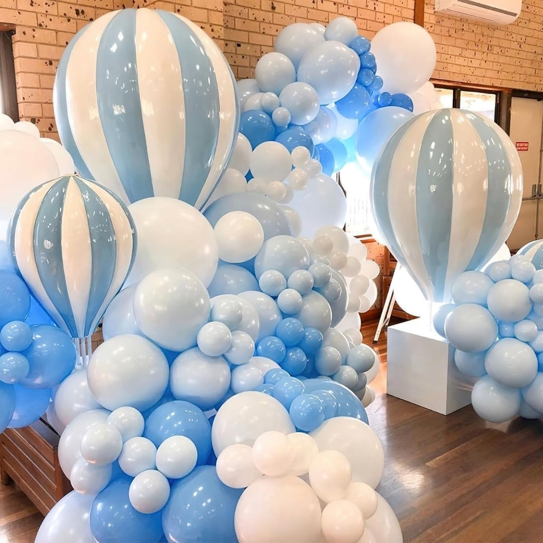 Pastel Macaron Blue Latex / Rubber Balloon - Helum Quality - 12 inches - 10PC
