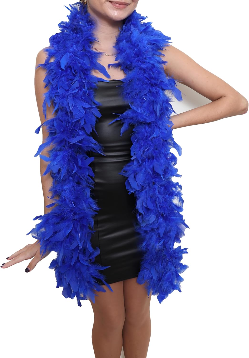 Feather Boa Blue