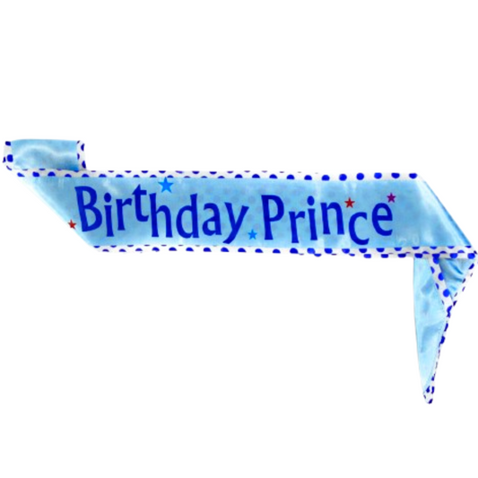 Birthday Prince Kids Sash