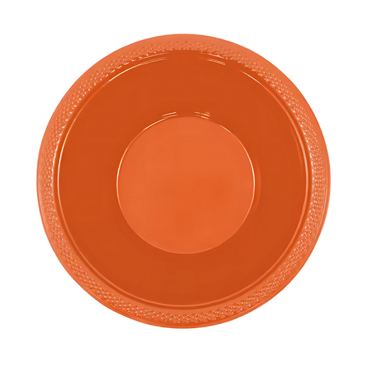 Orange Round Serving Bowls - 20PC