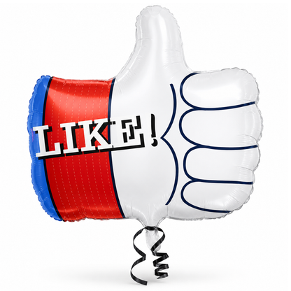 Like Thumbs Up Foil Balloon