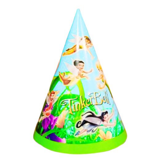 Tinker Bell Theme Party Hat for Birthday/ Theme Party  - 8PC