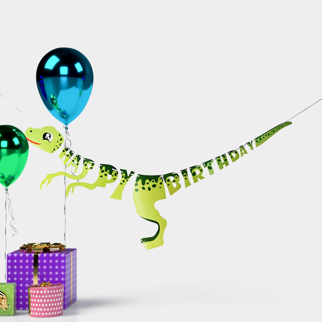 Dinosaur Birthday Banner