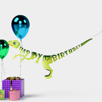 Dinosaur Birthday Banner