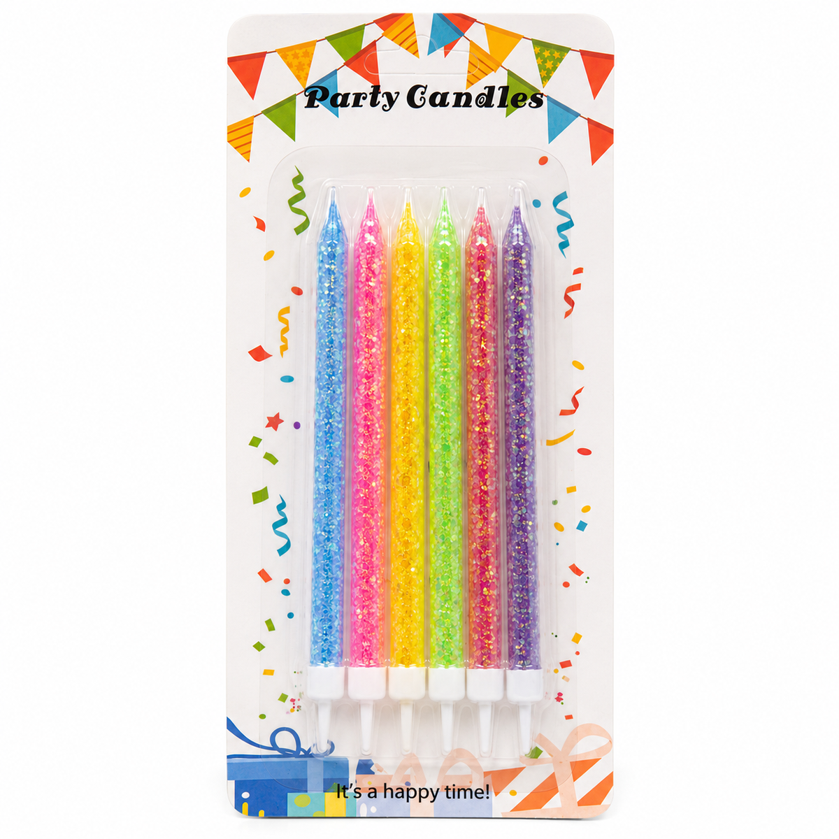 Sparkly Glitter Candle - 6PC