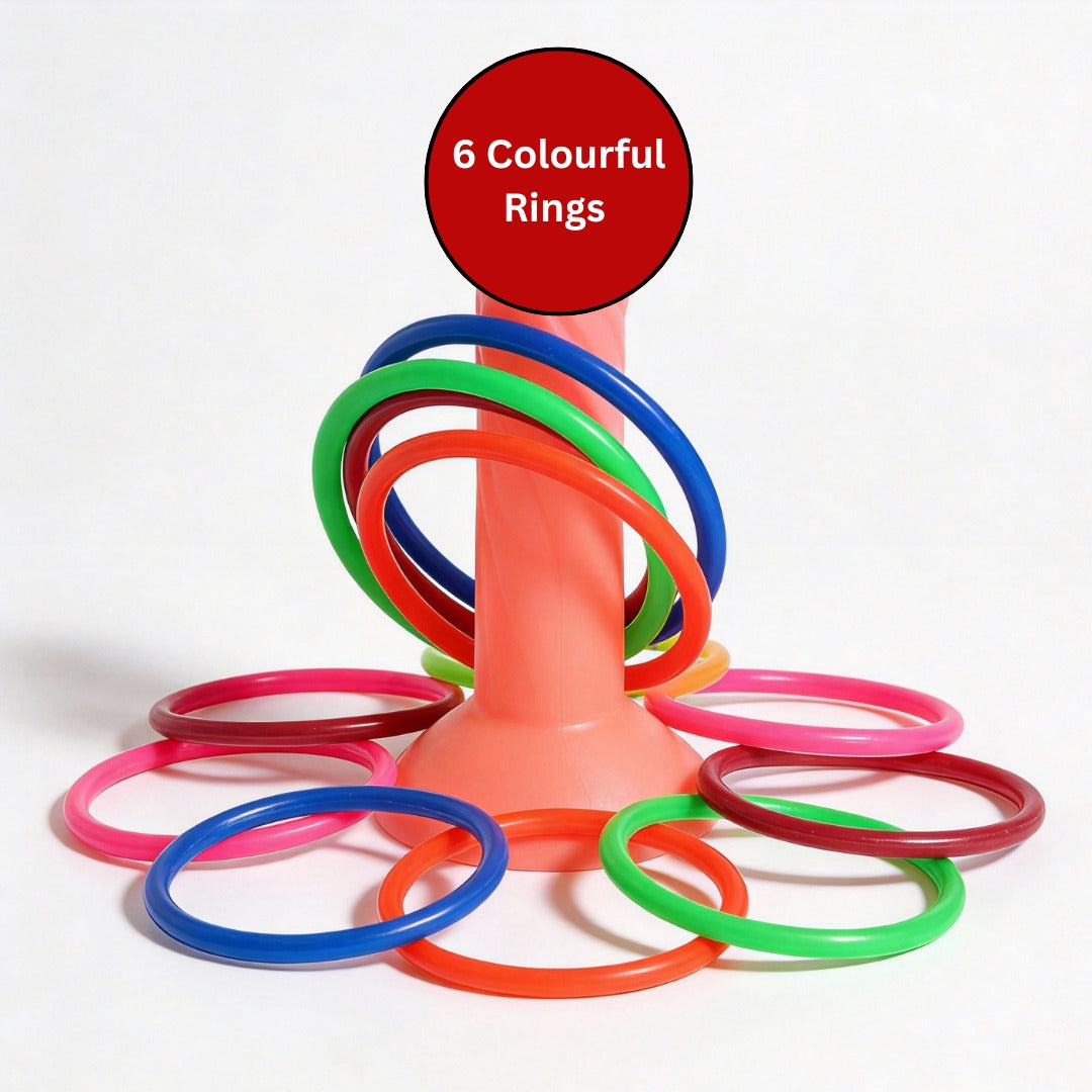 Bachelorette Party Toss Game with colorful rings