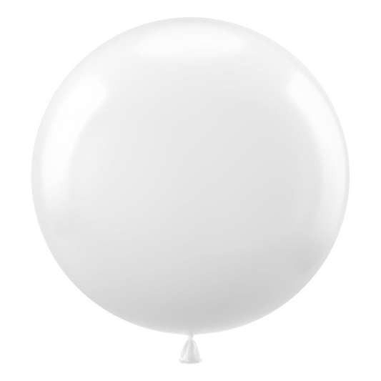 White Bladder Balloon - Helium Or Air Filled - 36 inches  - 1PC