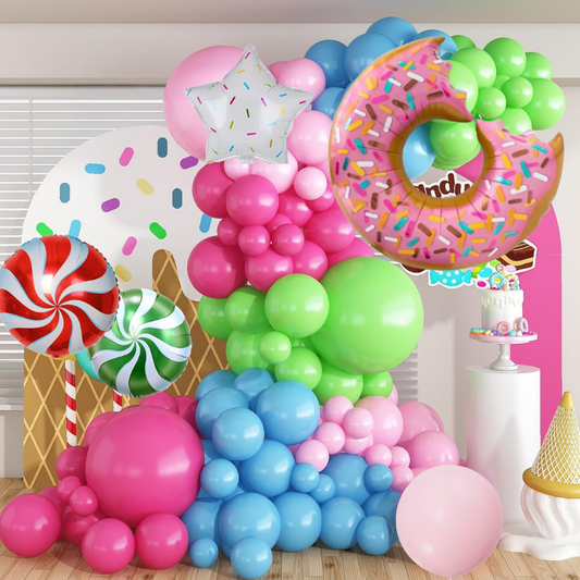 Donut Theme Balloons Decoration Combo - 46 PC