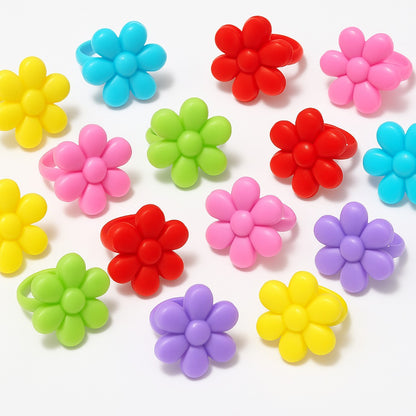 Flower Rings for Kids 10PC - Daisy Finger Ring Toys | Wanna Party - Image 2
