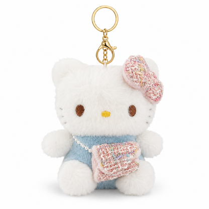 Hello Kitty Blue Plushy Toy Key Chain - 1PC