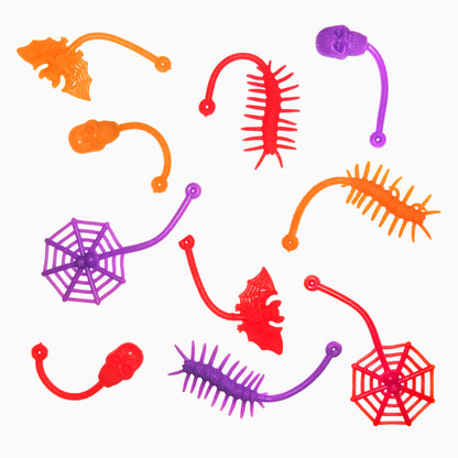 Halloween Sticky Stretchy Toys 10PC - Spooky Party Favors | Wanna Party - Image 1