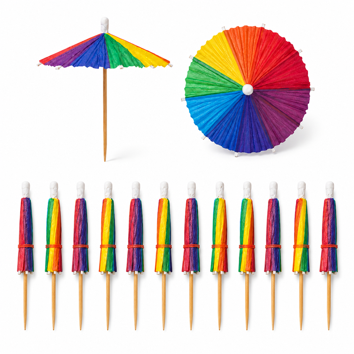 Umbrella Drinks Topper - 12PC