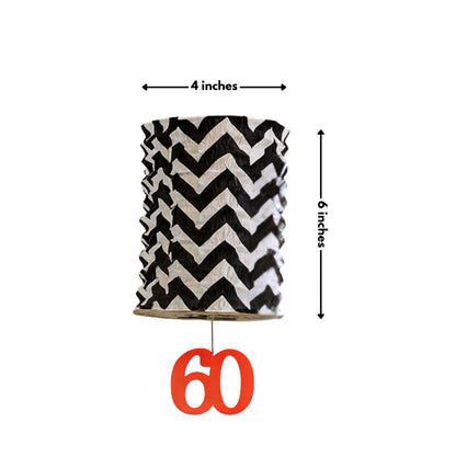 Happy 60th Birthday Lantern Garland 12FT - Diamond Jubilee Decor | Wanna Party - Image 3