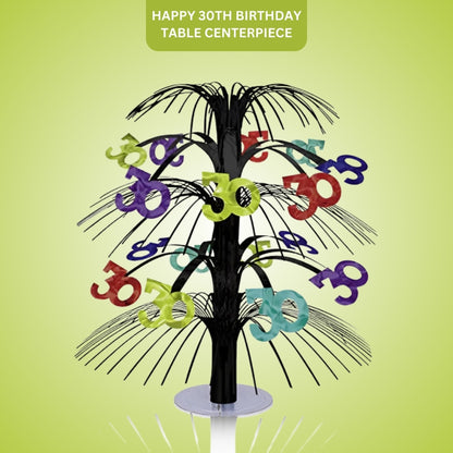 Happy 30th Birthday Table Centerpiece -  14 inches -1PC