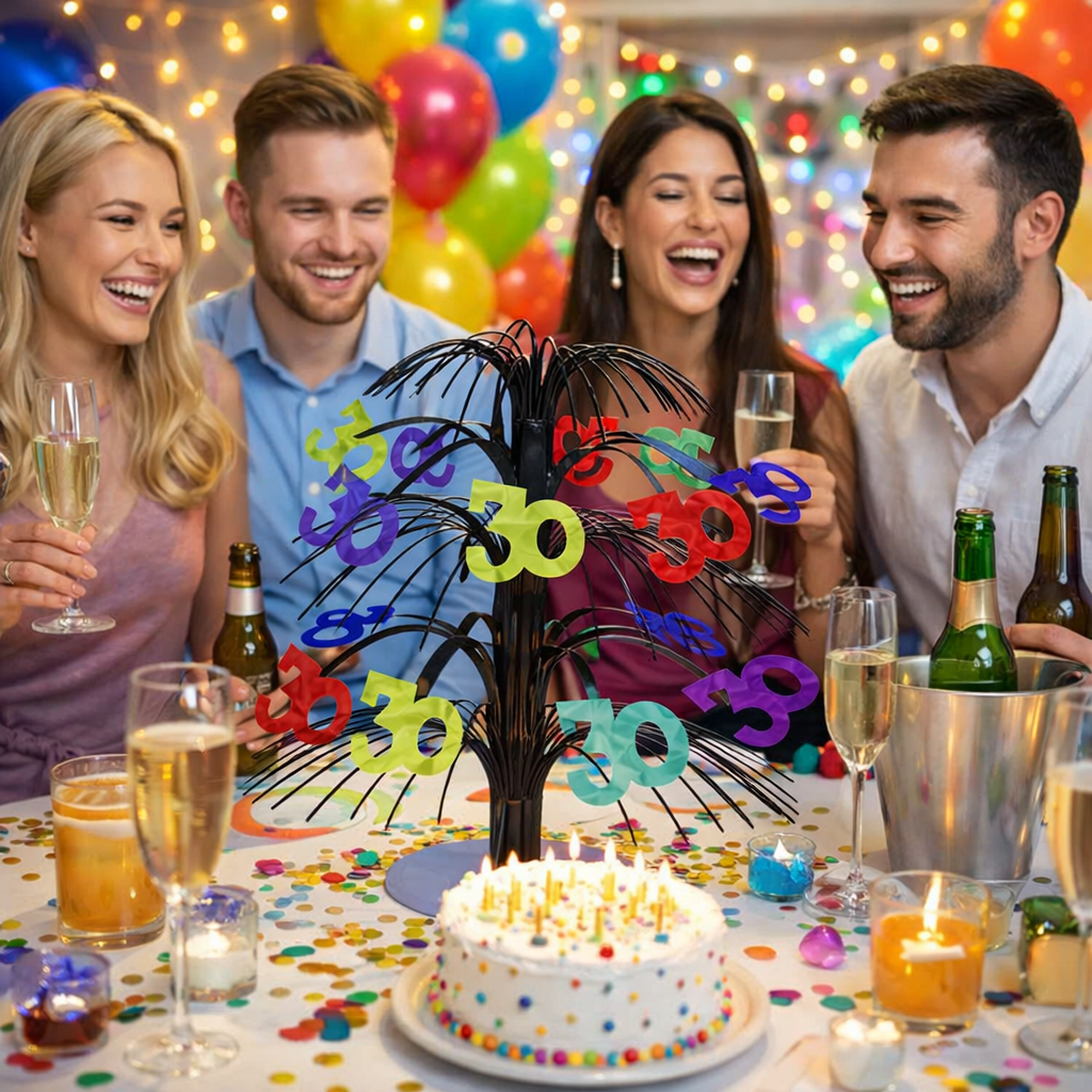 Happy 30th Birthday Table Centerpiece -  14 inches -1PC