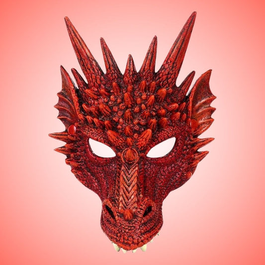 Cosplay Dragon Mask Red - 1PC