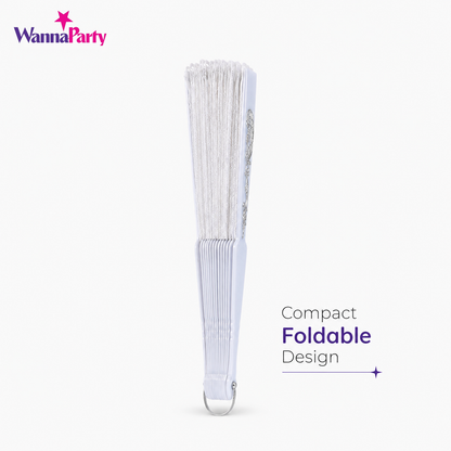 White Net Fan Wedding Favor
