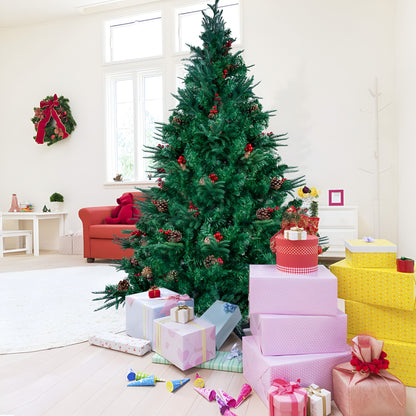 Pine & Cherry Fancy Christmas Tree - 7FT