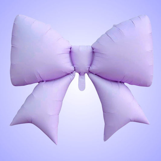 Pastel Purple Bow / Gift Ribbons Shaped Balloon - 30 inches - Helium Quality - 1PC