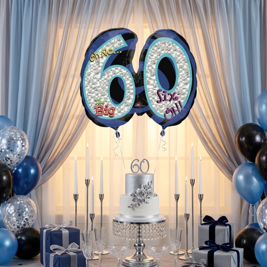 Oh No My Bday 60 Foil Balloon Birthday Celebration