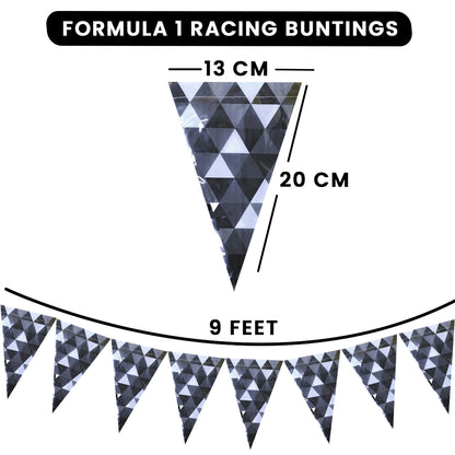 Chequered Buntings in Fractal Design - 9FT - 1PC