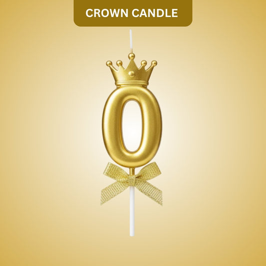 Golden Crown Numerical Candle No. 0