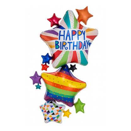Happy Birthday Multi Layered Giant Balloon - 67 inches - Air Filled -  1PC