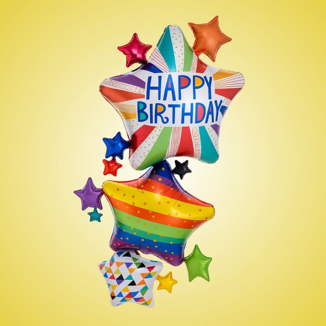 Happy Birthday Multi Layered Giant Balloon - 67 inches - Air Filled -  1PC