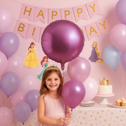 Flamingo Shimmering Matte Pink Circle Balloon 18" S18