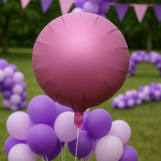 Flamingo Shimmering Matte Pink Circle Balloon 18" S18