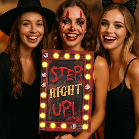 Creepy Carnival Yard Sign for Halloween Party - 3FT - 1 PC