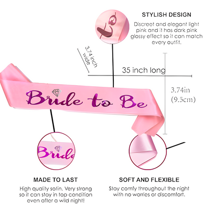 Bride To Be Sash & Tiara Set – Bachelorette Party Accessories