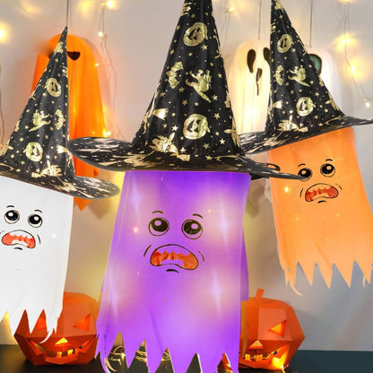 Witch Hat Hanging Decor for Halloween - 3PC