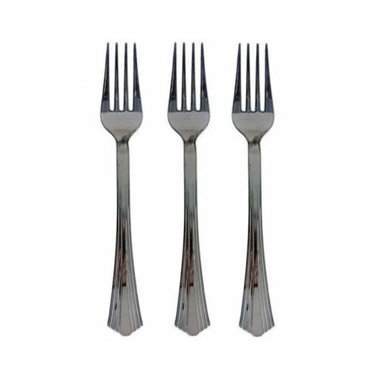Silver Color Forks - 10PC