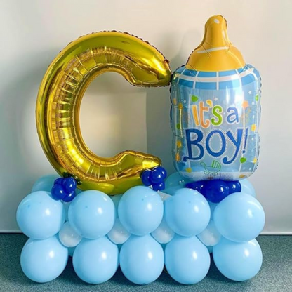 Alphabet I Golden Foil Balloon - Helium Or Air Filled - 40 inches  - 1PC
