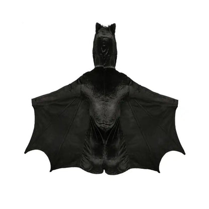 Spooktacular Cozy Bat Adult Jumpsuit Costume for Woman with Hood
