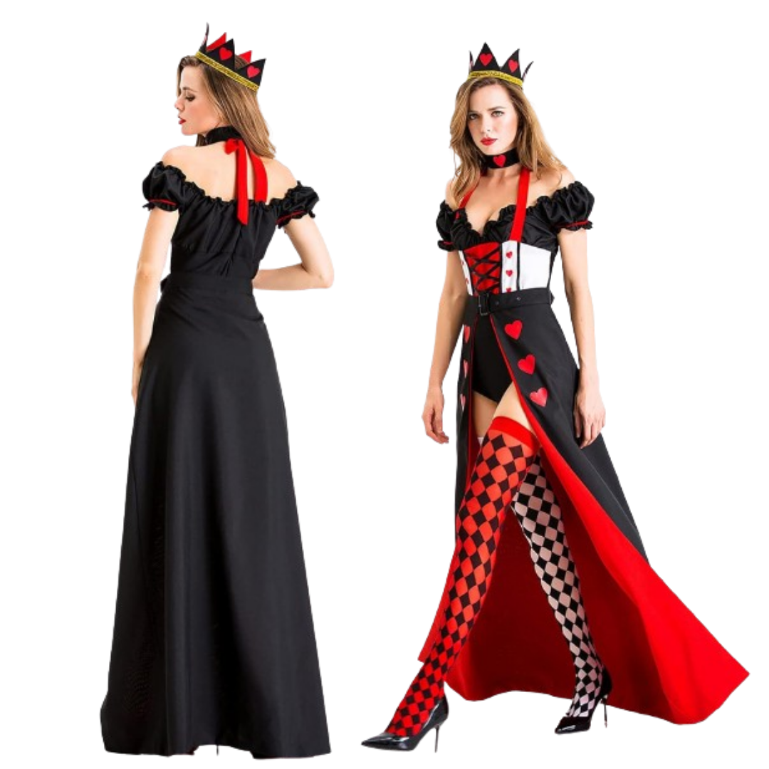 Queen of Hearts Costume w/Leggings - Size XL (Bust - 92 cm)