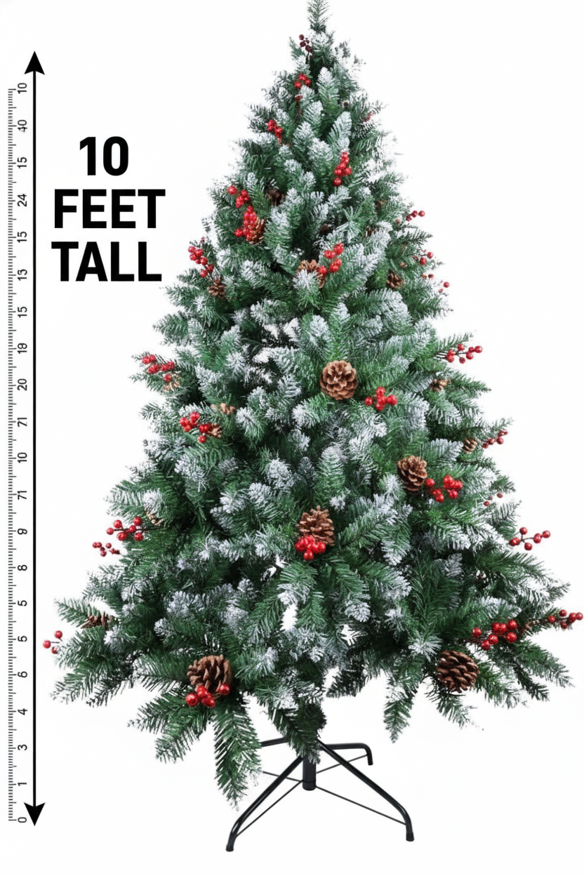 Pine & Cherry Fancy Christmas Tree - 10FT