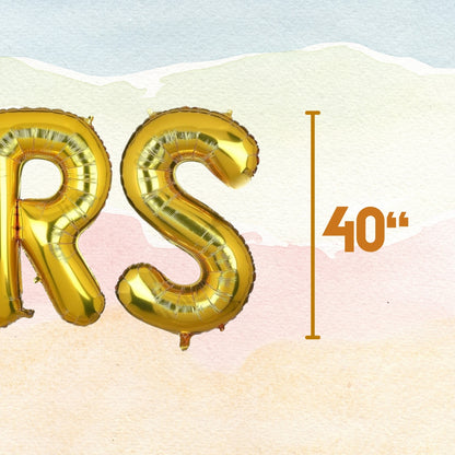 CHEERS  Golden Foil Balloon Set -  Helium or Air Filled - 40 inches - 6PC