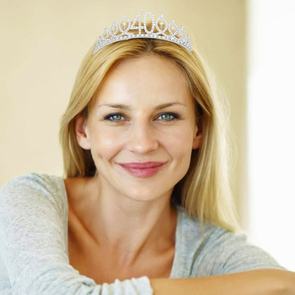 Happy 40th Birthday Silver Tiara - 1PC