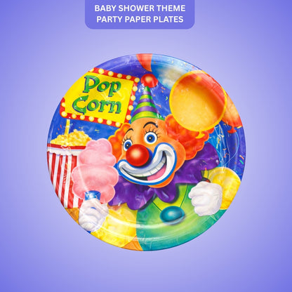 Circus Theme Party Cake/Starter Plates - 7 inches - 8PC