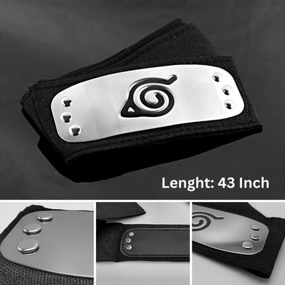 Kunai Knife Toy Weapon and Metal Headband Naruto Anime Set - 2PC