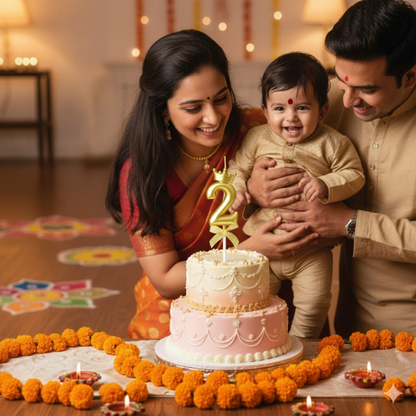 Golden Crown Numerical Candle No. 2