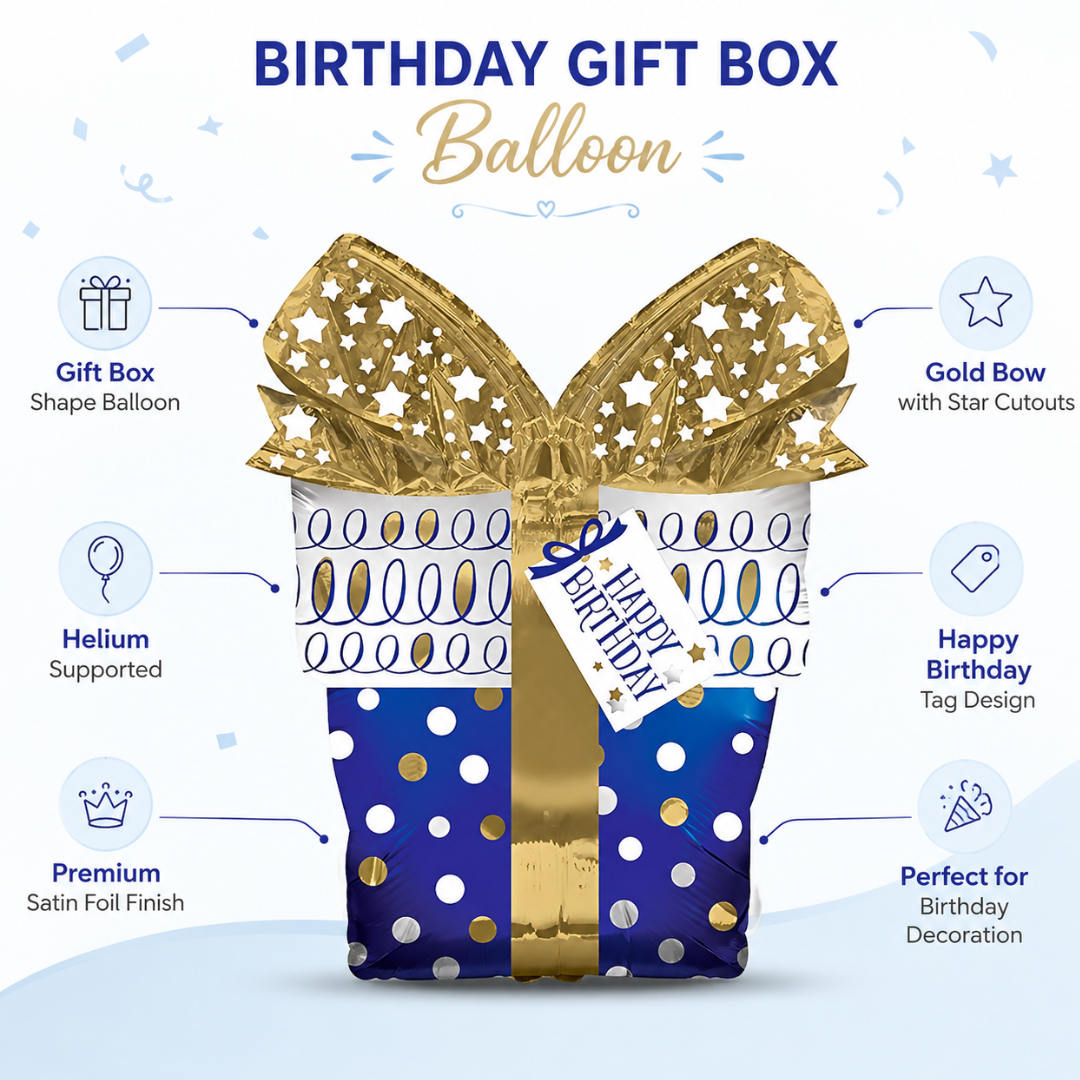 Large Shape Birthday Gift Foil Balloon