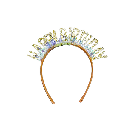Birthday Girl Sash And Crown Headband - Pack of 2 Pcs