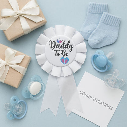 Baby Shower Sash and Badge Set