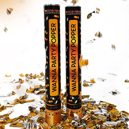 Confetti Party Popper & Sparkling Candle Combo  Pack of 3